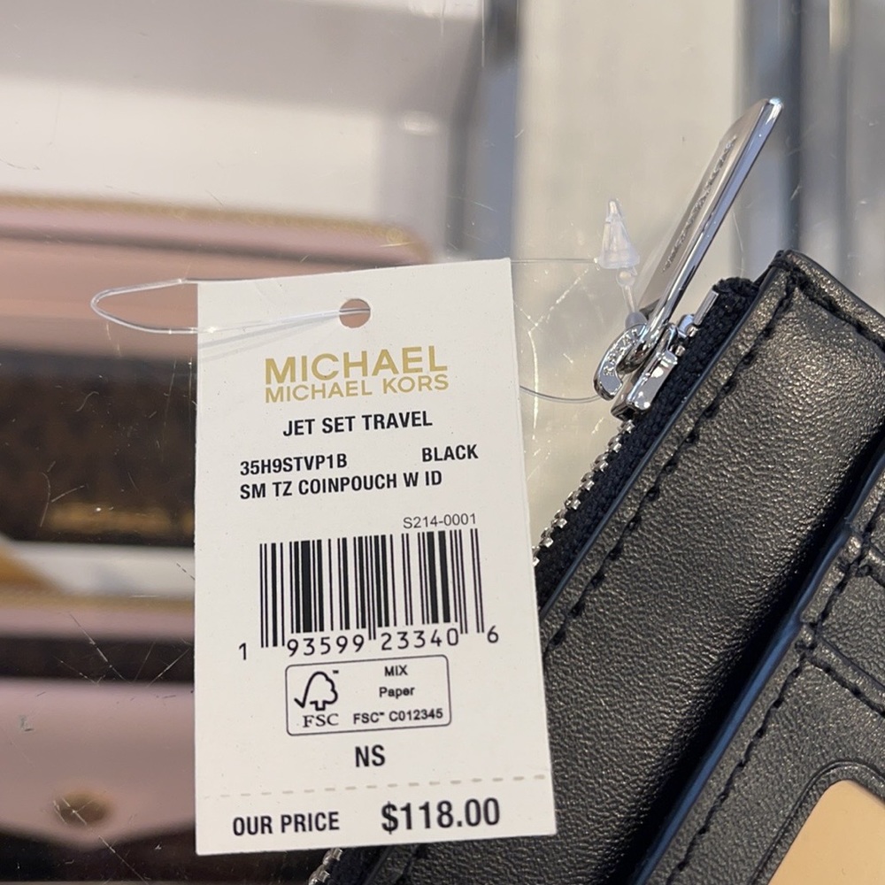 Michael Kors Jet Set Travel Small Leather Top Zip Coin Pouch With ID - Picture 13 of 16